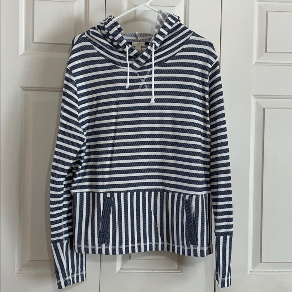 J. Crew Nautical Stripe Hoodie NWOT